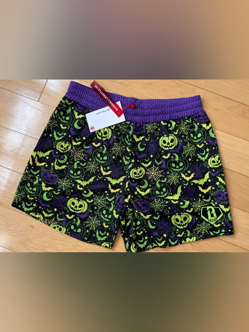 NWT Baseball Lifestyle 101 Spooky SZN Shorts Size Men's Medium